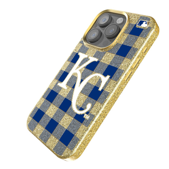 Kansas City Royals Plaid Bling Phone Case-1