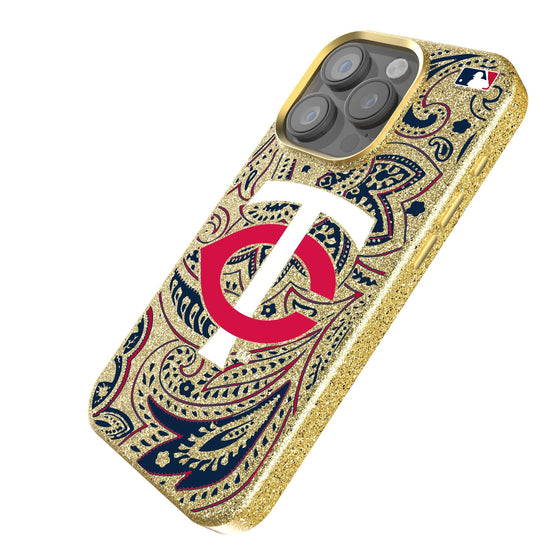 Minnesota Twins Paisley Bling Phone Case-1