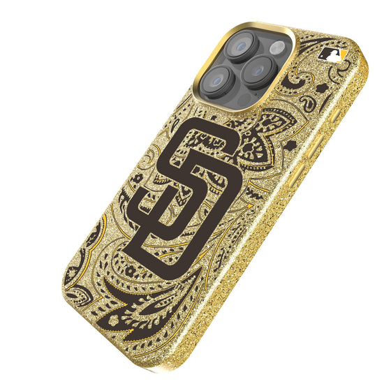 San Diego Padres Paisley Bling Phone Case-1