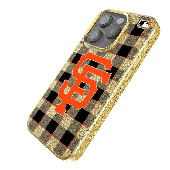 San Francisco Giants Plaid Bling Phone Case-1