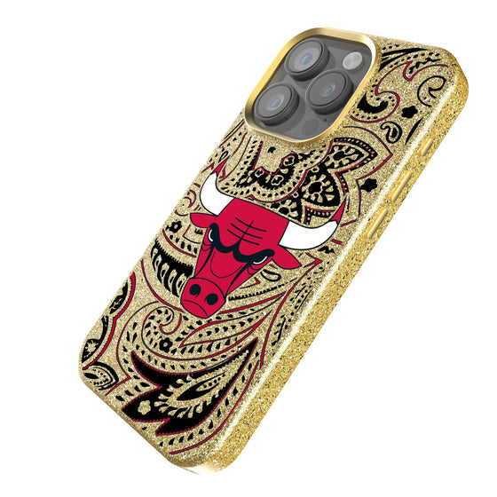 Chicago Bulls Paisley Bling Phone Case-1