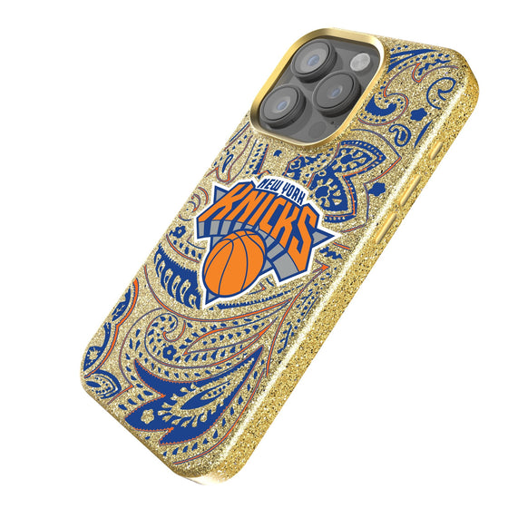 New York Knicks Paisley Bling Phone Case-1