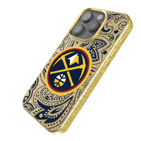 Denver Nuggets Paisley Bling Phone Case-1