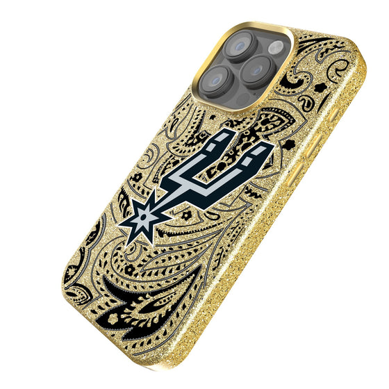 San Antonio Spurs Paisley Bling Phone Case-1