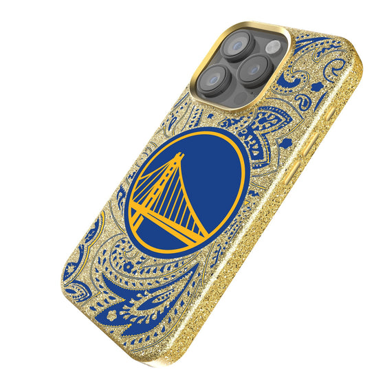 Golden State Warriors Paisley Bling Phone Case-1