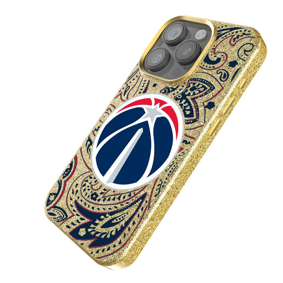 Washington Wizards Paisley Bling Phone Case-1