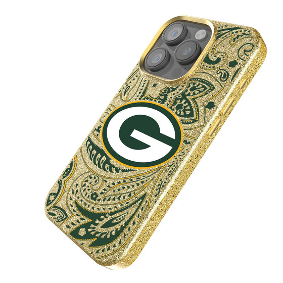 Green Bay Packers Paisley Bling Phone Case-1