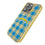 Los Angeles Chargers Plaid Bling Phone Case-1