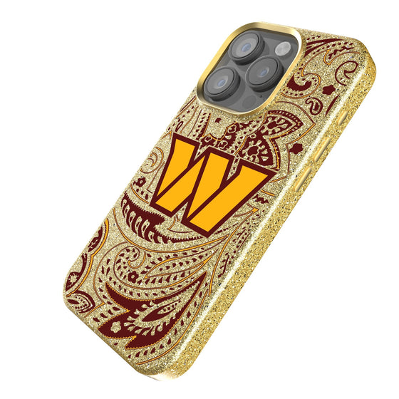 Washington Commanders Paisley Bling Phone Case-1