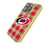 Carolina Hurricanes Plaid Bling Phone Case-1