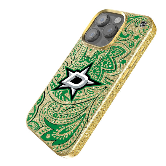 Dallas Stars Paisley Bling Phone Case-1