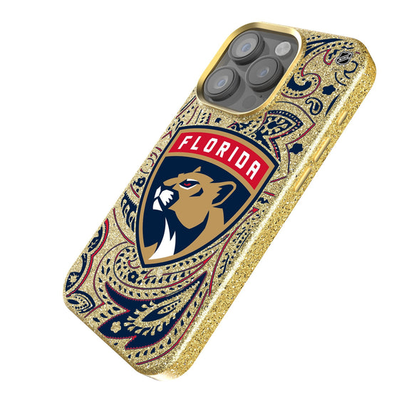 Florida Panthers Paisley Bling Phone Case-1