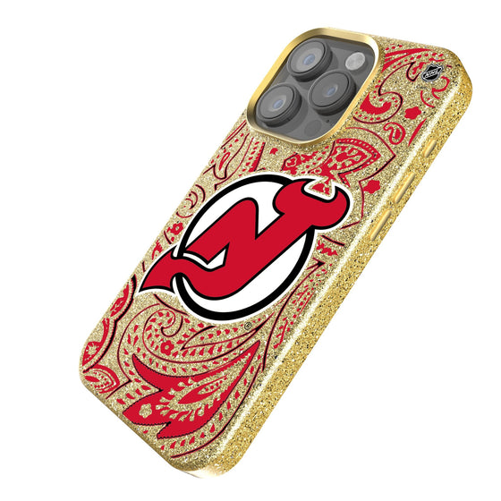 New Jersey Devils Paisley Bling Phone Case-1