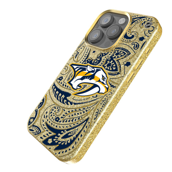 Nashville Predators Paisley Bling Phone Case-1