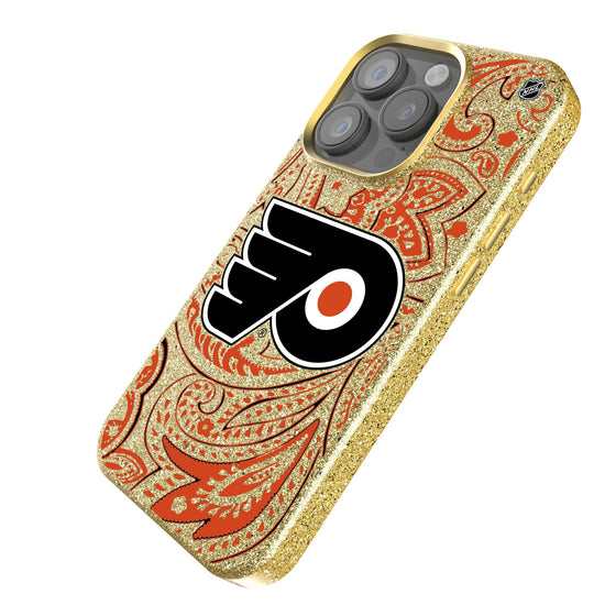 Philadelphia Flyers Paisley Bling Phone Case-1