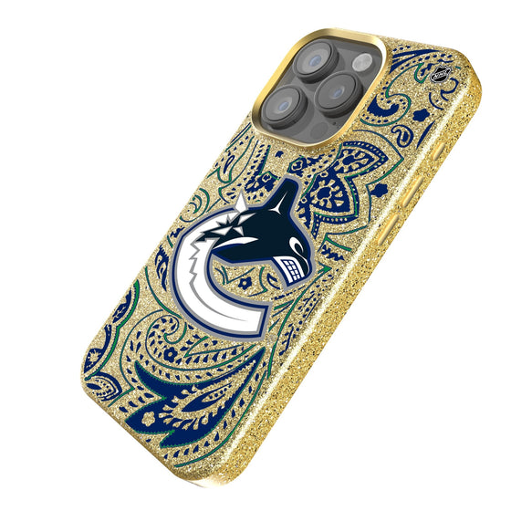 Vancouver Canucks Paisley Bling Phone Case-1