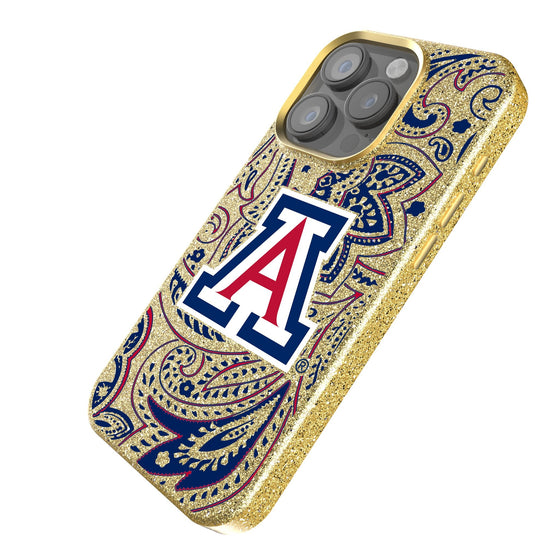 Arizona Wildcats Paisley Bling Phone Case-1