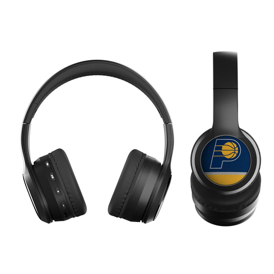 Indiana Pacers Stripe Wireless Over-Ear BT Headphones With Case-1