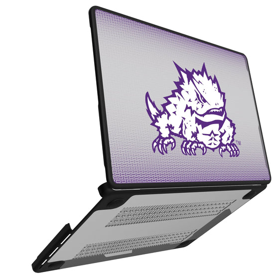 Texas Christian University Horned Frogs Athletic Frog Linen Laptop Case-1