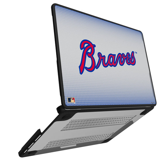 Atlanta Braves Home 2012 - Cooperstown Collection Linen Laptop Case-1