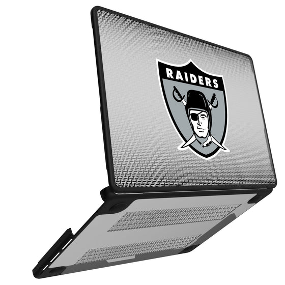 Oakland Raiders 1963 Historic Collection Linen Laptop Case-1