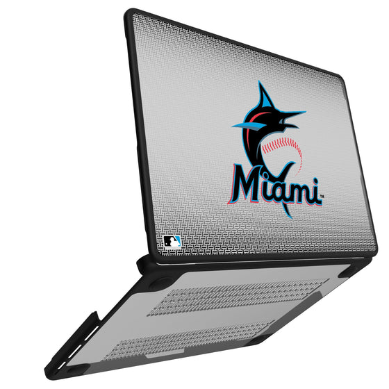 Miami Marlins Linen Laptop Case-1