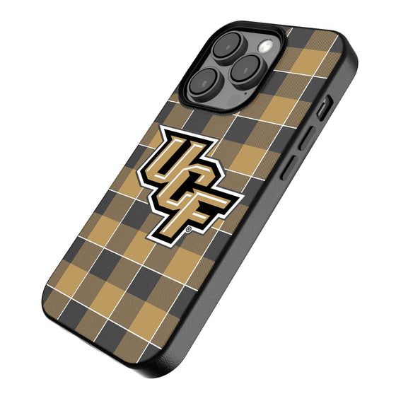 Central Florida Golden Knights Plaid Magnetic Phone Case-2