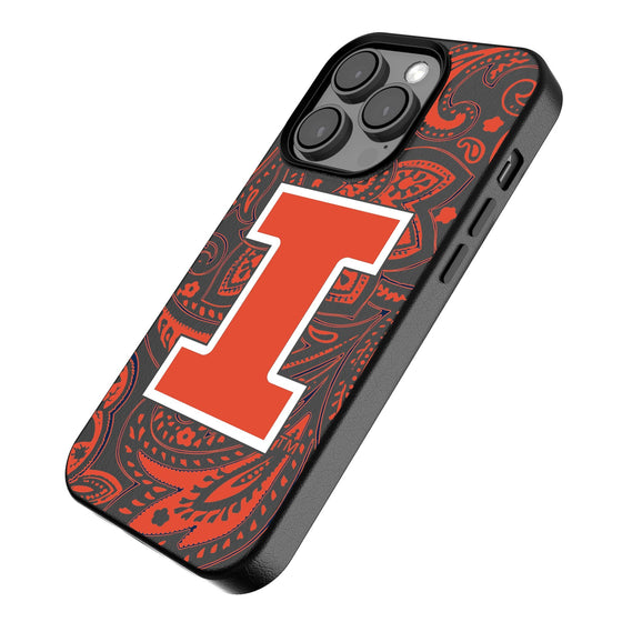 Illinois Fighting Illini Paisley Magnetic Phone Case-2