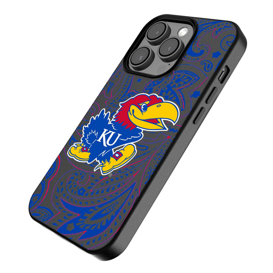 Kansas Jayhawks Paisley Magnetic Phone Case-2