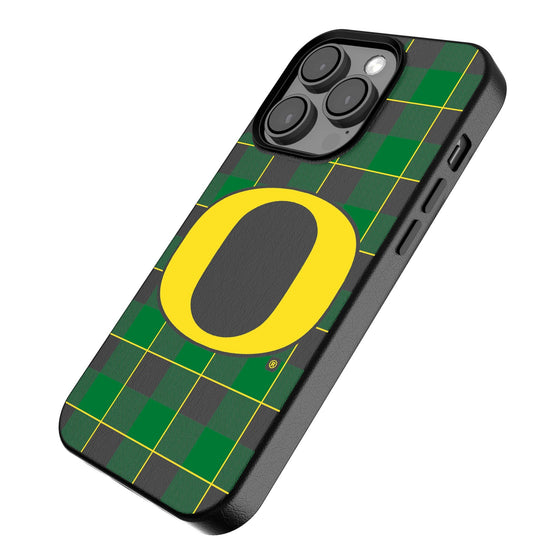 Oregon Ducks Plaid Magnetic Phone Case-2