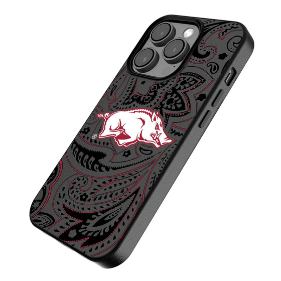 Arkansas Razorbacks Paisley Magnetic Phone Case-2