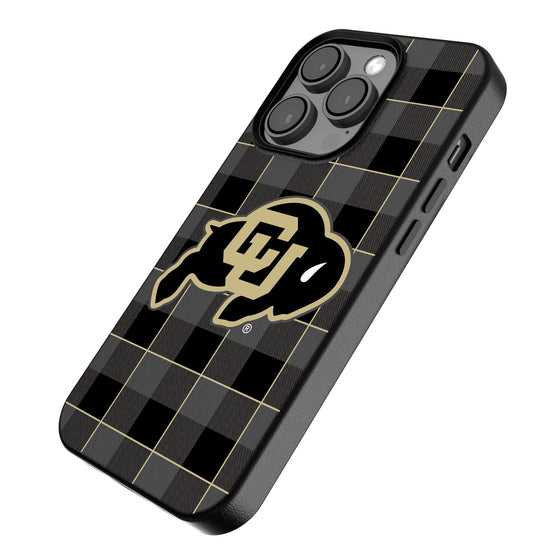 Colorado Buffaloes Plaid Magnetic Phone Case-2