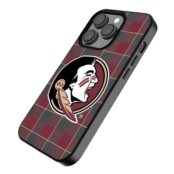 Florida State Seminoles Plaid Magnetic Phone Case-2