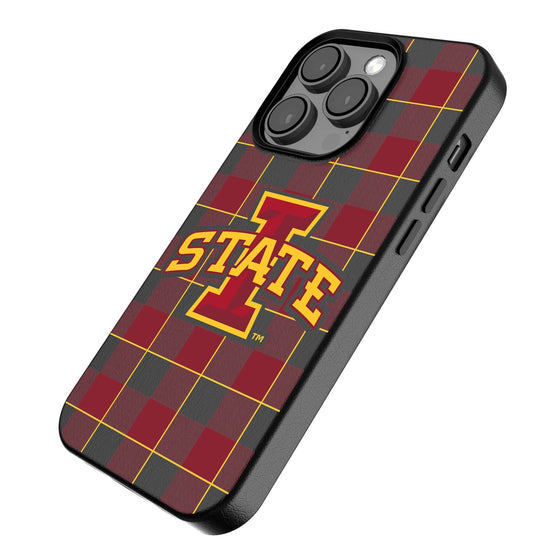 Iowa State Cyclones Plaid Magnetic Phone Case-2