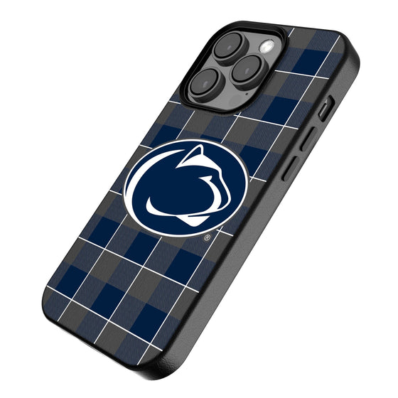 Penn State Nittany Lions Plaid Magnetic Phone Case-2