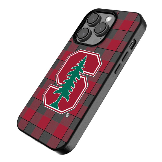 Stanford Cardinal Plaid Magnetic Phone Case-2