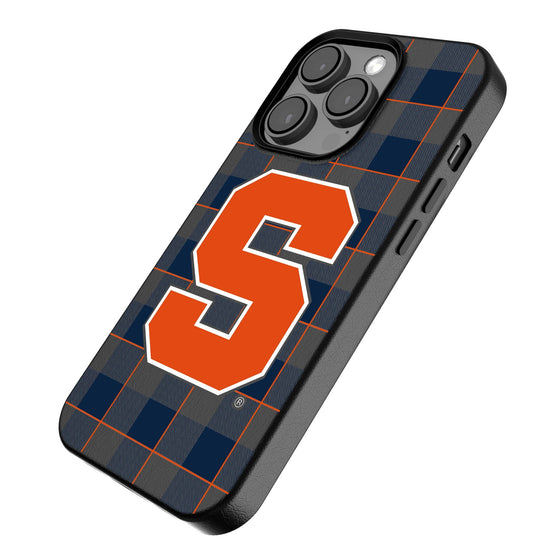 Syracuse Orange Plaid Magnetic Phone Case-2