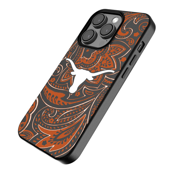 Texas Longhorns Paisley Magnetic Phone Case-2