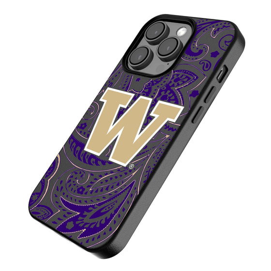 Washington Huskies Paisley Magnetic Phone Case-2