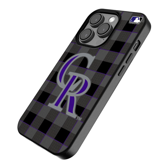 Colorado Rockies Plaid Magnetic Phone Case-2