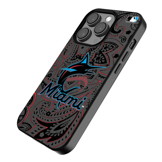 Miami Marlins Paisley Magnetic Phone Case-2