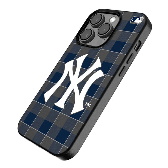 New York Yankees Plaid Magnetic Phone Case-2