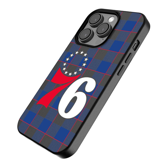 Philadelphia 76ers Plaid Magnetic Phone Case-2