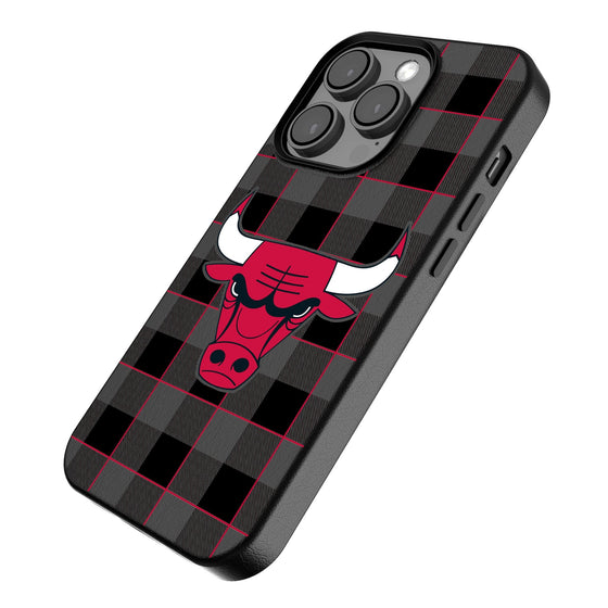 Chicago Bulls Plaid Magnetic Phone Case-2