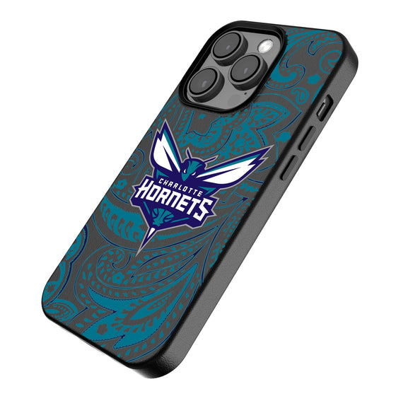 Charlotte Hornets Paisley Magnetic Phone Case-2