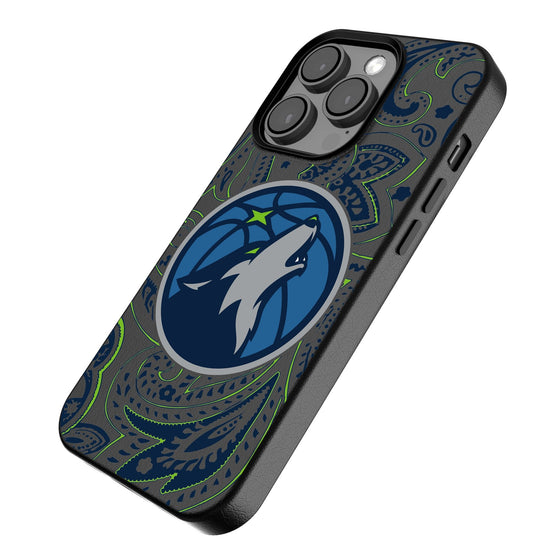 Minnesota Timberwolves Paisley Magnetic Phone Case-2