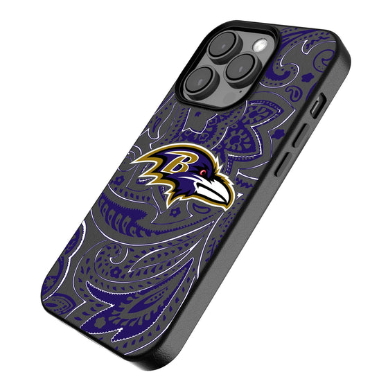 Baltimore Ravens Paisley Magnetic Phone Case-2