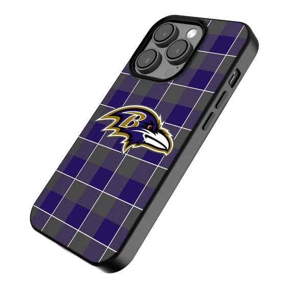 Baltimore Ravens Plaid Magnetic Phone Case-2