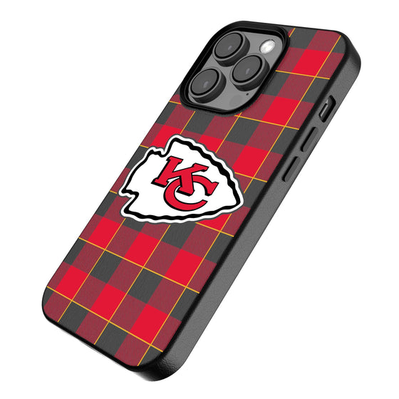 Kansas City Chiefs Plaid Magnetic Phone Case-2