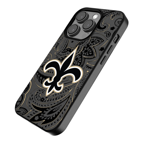 New Orleans Saints Paisley Magnetic Phone Case-2